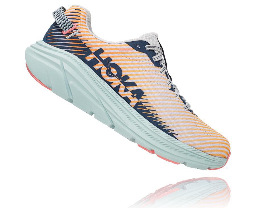 Hoka One One Hardloopschoenen Dames - Rincon 2 - Zwart/Beige - EQ1593678